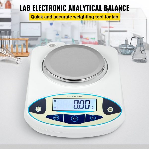 Lab Analytical Scale - High Precision Digital with 3000g Capacity and 0.01g Accuracy, 13 Unit Conversions, Versatile Use for Science, Jewelry, Industry, and Business - Image 2