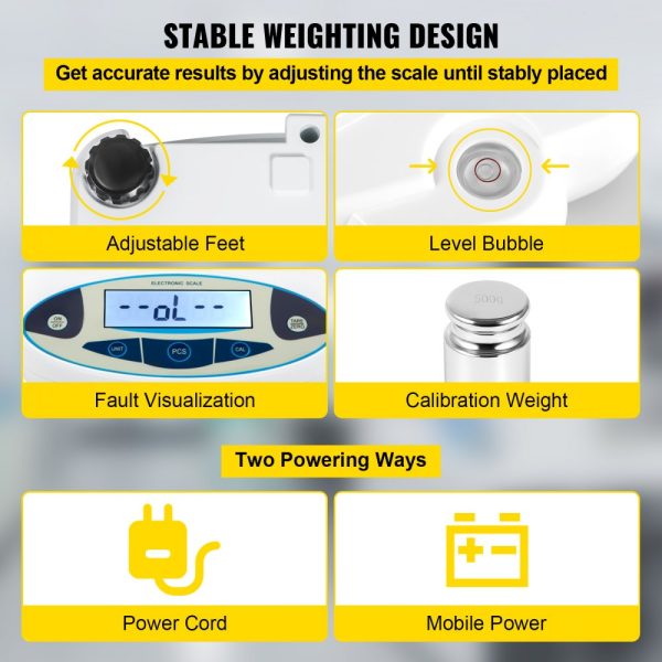Lab Analytical Scale - High Precision Digital with 3000g Capacity and 0.01g Accuracy, 13 Unit Conversions, Versatile Use for Science, Jewelry, Industry, and Business - Image 6