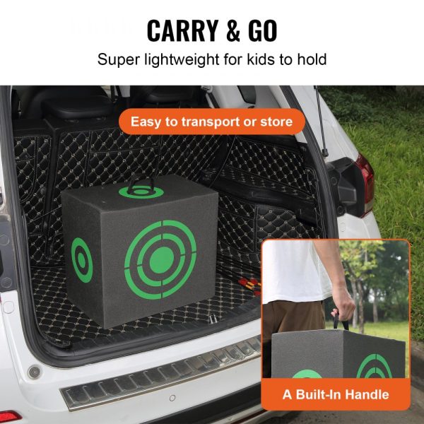 16x18 Archery Target Black Outdoor Portable All-Side Shooting Easy Arrow Removal Lightweight - Image 4