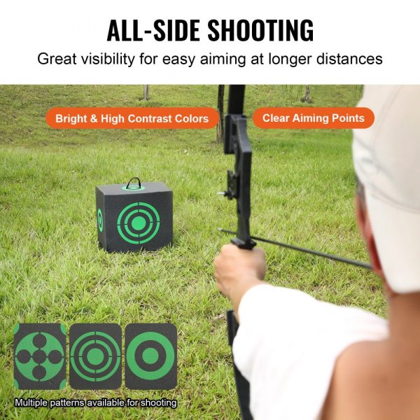 16x18 Archery Target Black Outdoor Portable All-Side Shooting Easy Arrow Removal Lightweight - Image 5