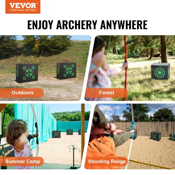16x18 Archery Target Black Outdoor Portable All-Side Shooting Easy Arrow Removal Lightweight - Image 7