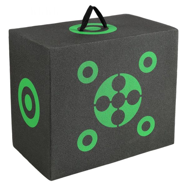 16x18 Archery Target Black Outdoor Portable All-Side Shooting Easy Arrow Removal Lightweight