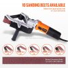 Belt Sander Adapter for Angle Grinder and Pipe Sanding with 5/8-11 Thread and 10 Sanding Belts for Rust Removal - Image 4