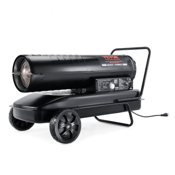 Kerosene Forced Air Heater 215000 BTU 132 Gallon Portable with Thermostat for Indoor Outdoor Use