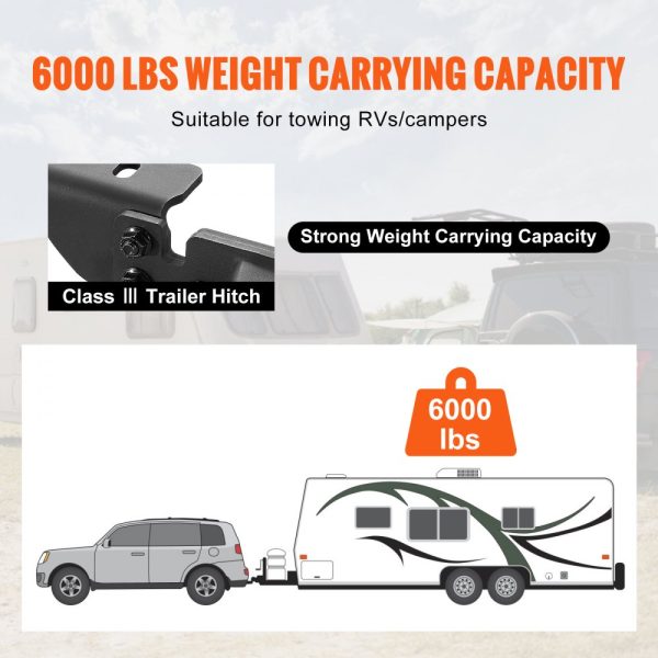 Class 3 Trailer Hitch 2-inch Receiver for Toyota Highlander 2020-2023 with Multi-Use Design in Black - Image 5