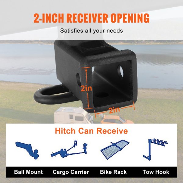 Class 3 Trailer Hitch 2-inch Receiver for Toyota Highlander 2020-2023 with Multi-Use Design in Black - Image 6