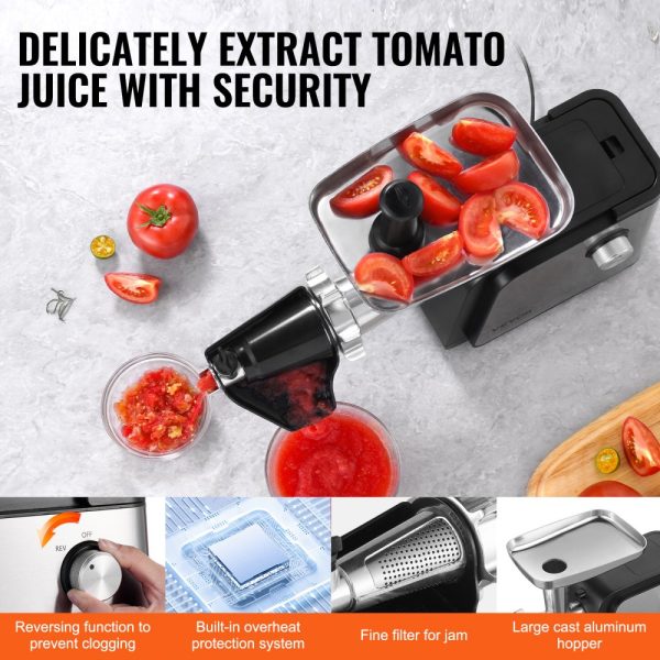 4.9 LBS/Min Electric Tomato Strainer 500W Tomato Sauce Maker Machine Home - Image 6