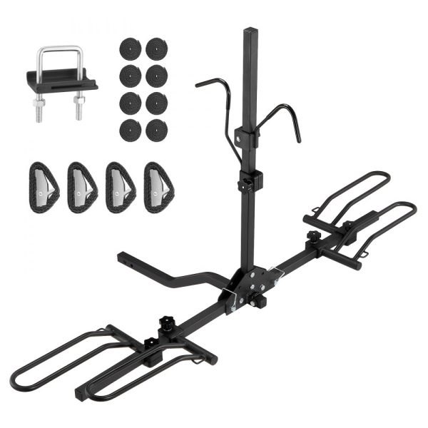 2-Bike Rack Hitch Mount Folding Carrier Car Truck SUV 1.25"/2" Receiver
