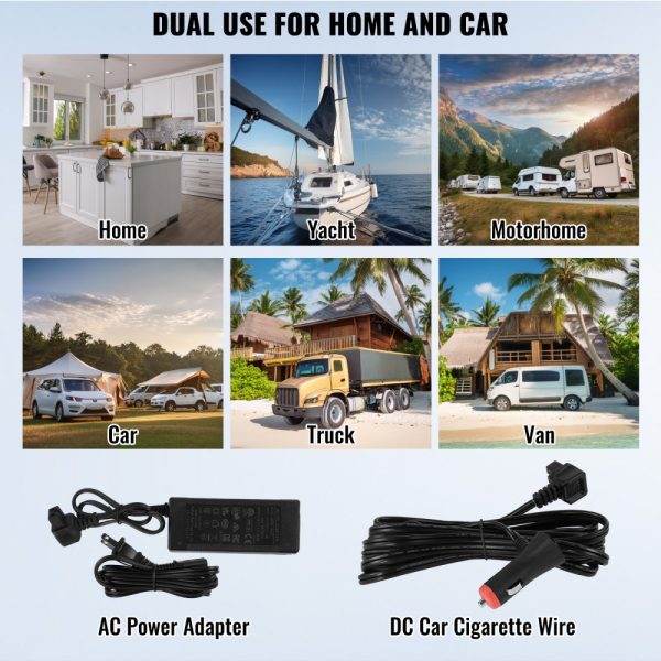 Portable Car Refrigerator Freezer w/ Ice Making Function 37QT Single Zone - Image 6