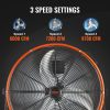 Drum Fan 24 Inch High Velocity Industrial Use 3-Speed Timer for Warehouse - Image 3