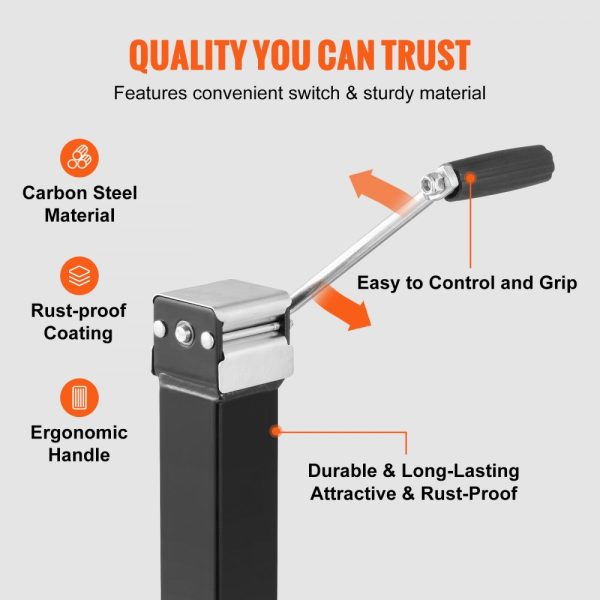 Trailer Tongue Jack Welding Kit 8000 lbs Capacity with Handle for RV Horse Utility Yacht Trailers - Image 4