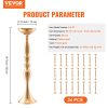 24PCS 50cm/19.7” Wedding Flower Vase Metal Gold Floral Stand for Table - Image 7