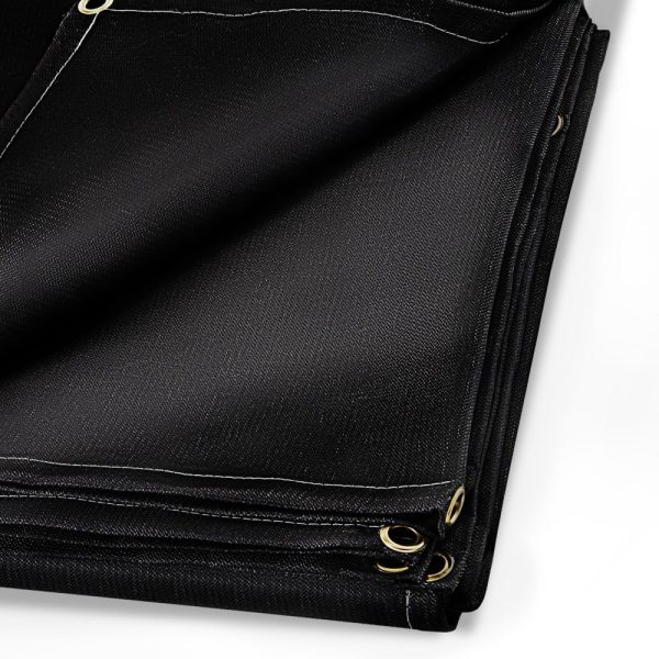 8x10 Ft Fiberglass Welding Blanket Black Fire Retardant Thermal Resistant Insulation Portable with Carry Bag
