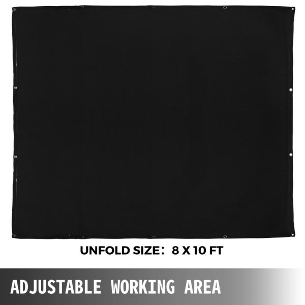 8x10 Ft Fiberglass Welding Blanket Black Fire Retardant Thermal Resistant Insulation Portable with Carry Bag - Image 4