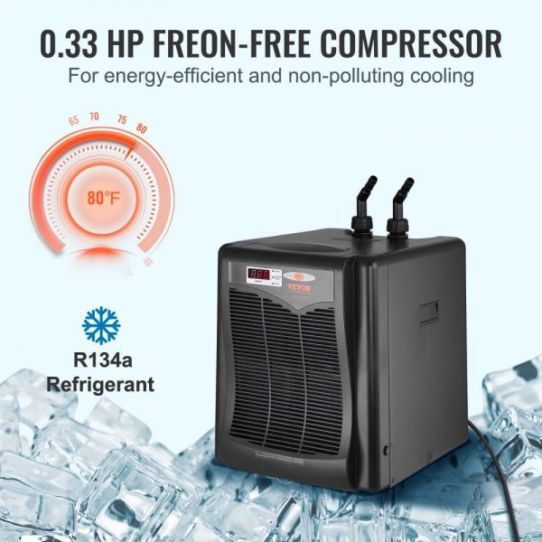 110 Gal/416 L Aquarium Chiller with 1/3 HP Quiet Compressor for Fish Tanks, Jellyfish, Coral Reef - Image 3