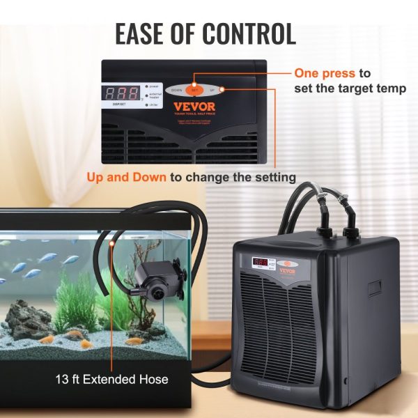 110 Gal/416 L Aquarium Chiller with 1/3 HP Quiet Compressor for Fish Tanks, Jellyfish, Coral Reef - Image 6