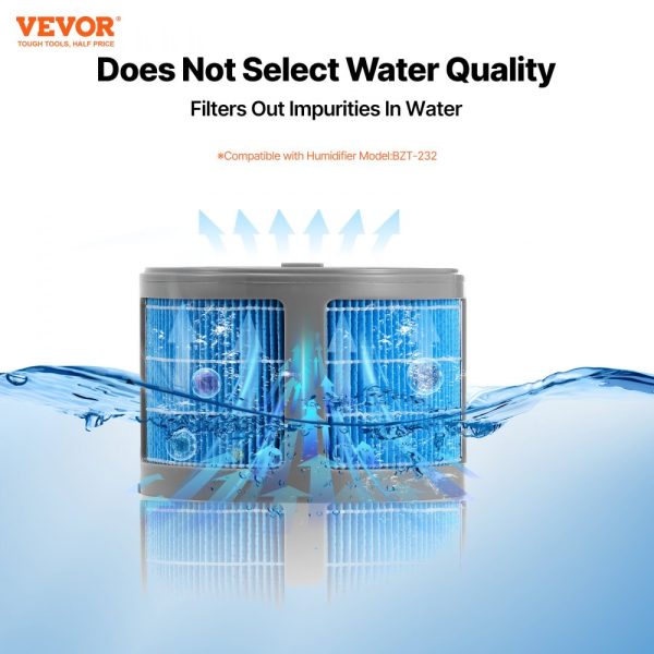Evaporative Humidifier Replacement Filter 2-Pack for 10L/2.64G Model - Image 2