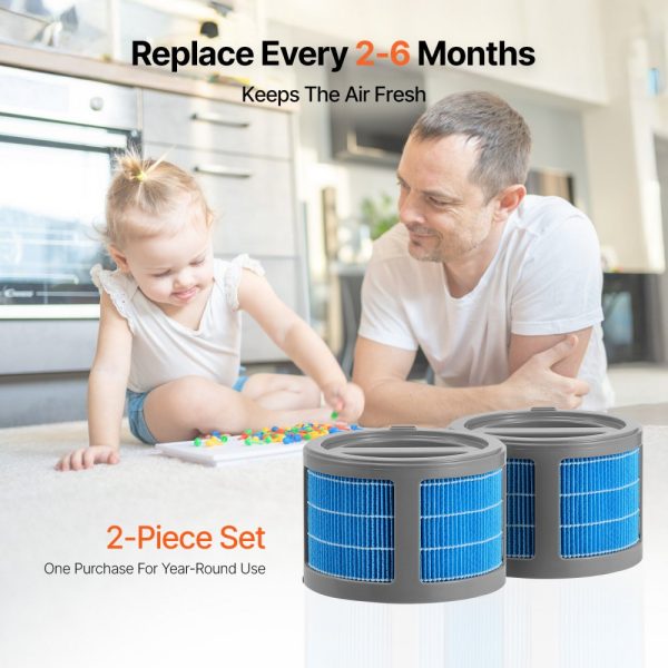 Evaporative Humidifier Replacement Filter 2-Pack for 10L/2.64G Model - Image 6