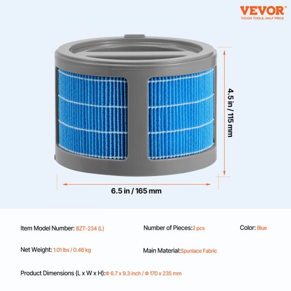Evaporative Humidifier Replacement Filter 2-Pack for 10L/2.64G Model - Image 7