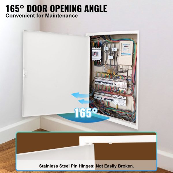16x16inch Heavy-Duty Steel Access Panel for Drywall & Ceiling, Easy Install Removable Hinged Door for Wiring & Plumbing, Silver - Image 4