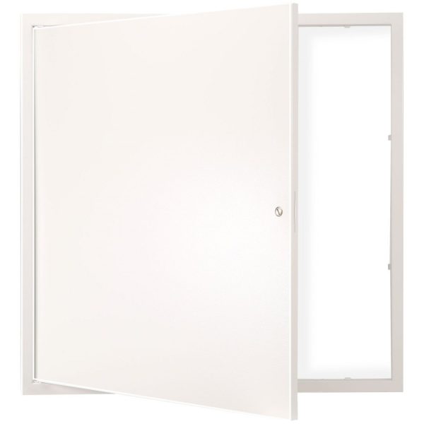16x16inch Heavy-Duty Steel Access Panel for Drywall & Ceiling, Easy Install Removable Hinged Door for Wiring & Plumbing, Silver