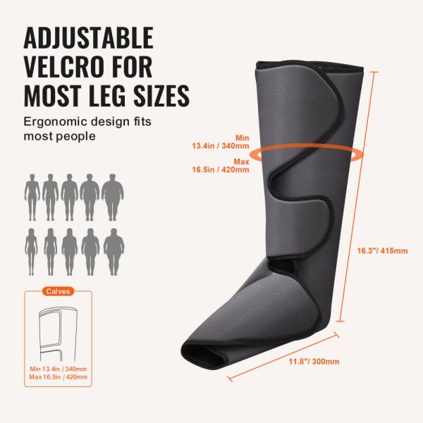 Leg Massager with Air Compression and LCD Controller for Foot and Calf Massage, 3 Modes, 3 Intensities, Reduces Swelling, Pain, and Improves Circulation - Perfect Gift for Mom or Dad - Image 4