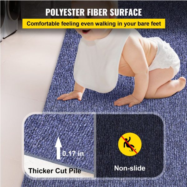 6ft x 39.3ft Marine Boat Carpet Outdoor Deck Patio Rugs Non-Slide TPR Water-Proof - Image 3