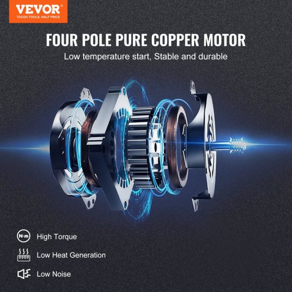 1/2 HP Rotary Vane Vacuum Pump 7 CFM 120V for HVAC & Refrigeration Repair with 1/4 3/8 1/2 ACME Male Inlet - Image 2