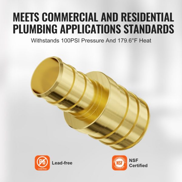 Pipe Fittings 1/2"-3/4" 50PCS Brass Clamp-style 1/2 NPT Internal Thread - Image 5