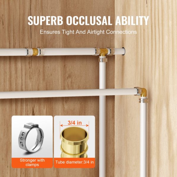 Pipe Fittings 3/4" 50PCS Brass Clamp-style Elbows for Heating Systems - Image 6