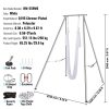 Aerial Yoga Frame with Professional Swing Stand 9.67ft Height 6.6Yds Hammock 551.15lbs Capacity Indoor Outdoor Aerial Yoga Rig White - Image 7