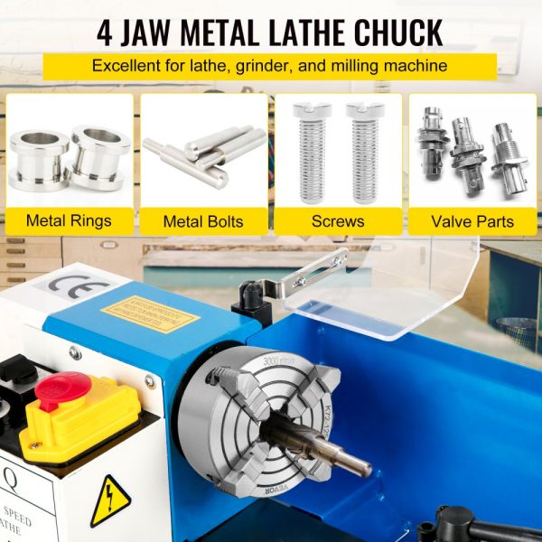 5 Inch Independent Lathe Chuck with Reversible Jaws for Metal Turning Accessories - Image 2