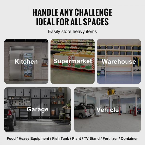 Newly Upgraded！ Aluminum Dunnage Rack Stationary Dunnage Rack 48” x 20” x 12” Storage Rack - Image 6