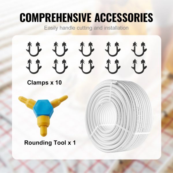 PEX-AL-PEX Tube 328ft 5/8'' Diameter Aluminum-Plastic Pipe Oxygen Barrier Radiant Floor Heating 0.08'' Thick Inner Aluminum Layer - Image 5