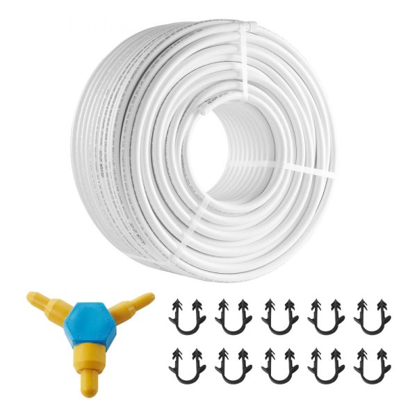 PEX-AL-PEX Tube 328ft 5/8'' Diameter Aluminum-Plastic Pipe Oxygen Barrier Radiant Floor Heating 0.08'' Thick Inner Aluminum Layer