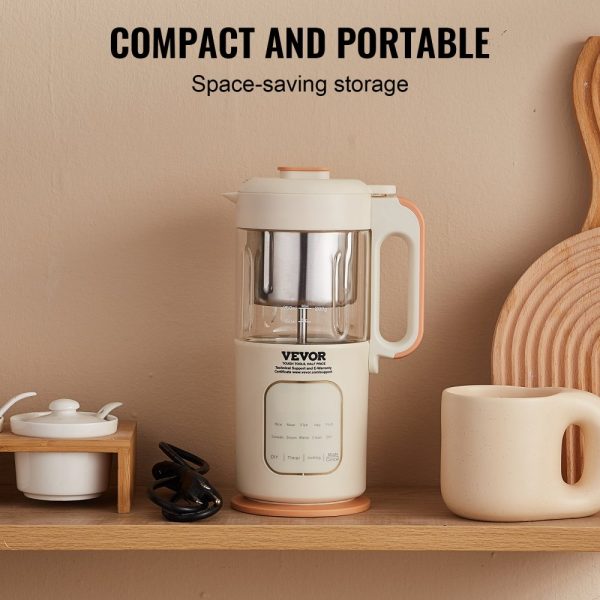 Baby Food Maker 500W Electric Baby Food Processor with 300ml Glass Bowl SUS304 Stainless Steel 4-Blade Grinder Steamer for Food Fruit Vegetable Meat - Image 6
