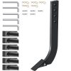 18 Inch Box Blade Shank with Removable Teeth and Pins, Adjustable 4 Hole Scraper Shank for Plowing and Digging, 5 Piece Set
