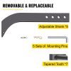 18 Inch Box Blade Shank with Removable Teeth and Pins, Adjustable 4 Hole Scraper Shank for Plowing and Digging, 5 Piece Set - Image 5