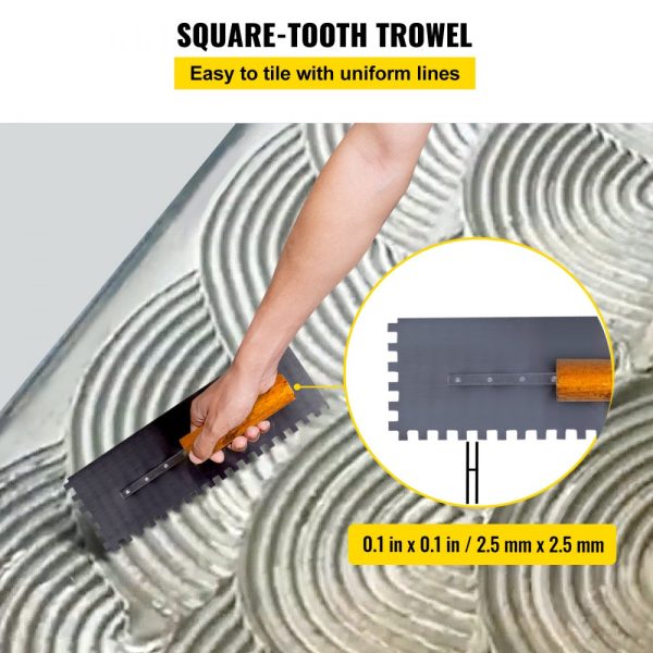 48x72 Inch Watertight Shower Curb Kit with 4 ABS Flange & Stainless Steel Grate, Includes 2 Cuttable Curbs, Trowel, and Pan Slope Sticks for Bathroom Use - Image 6