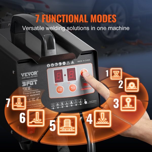 Stud Welder Dent Repair Kit 220V 3KW Spot Welder Dent Puller with 7 Modes - Image 3