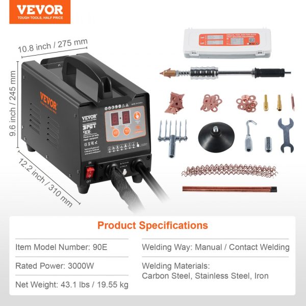 Stud Welder Dent Repair Kit 220V 3KW Spot Welder Dent Puller with 7 Modes - Image 7