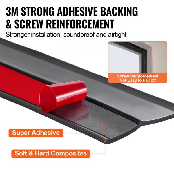 Garage Door Top and Sides Seal Strip 20 FT Universal Weather Stripping - Image 3