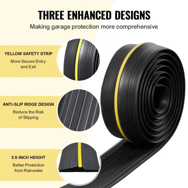 Garage Door Threshold Seal Strip 10 FT Universal Bottom Waterproof PVC - Image 3