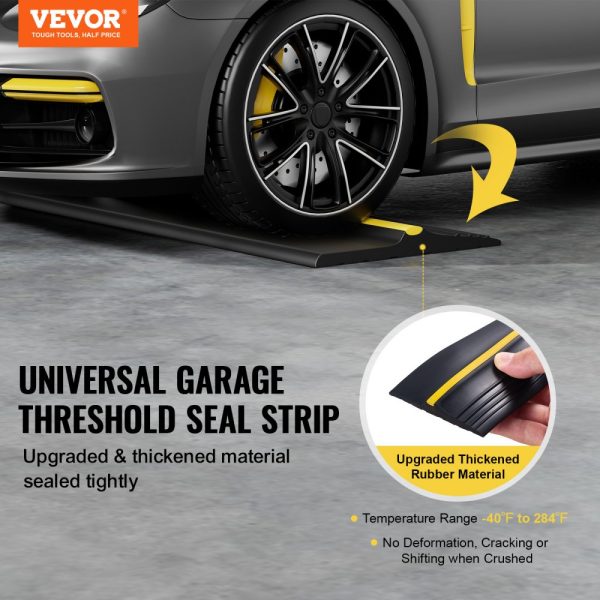 Garage Door Threshold Seal Strip 16.5 FT Universal Bottom Waterproof PVC - Image 2