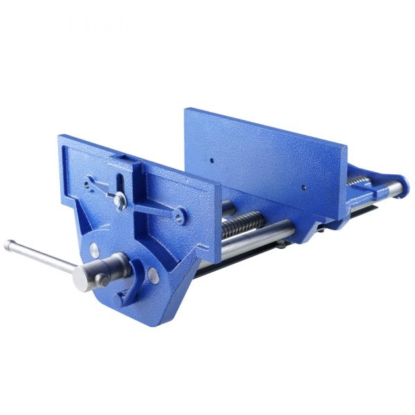 13 Inch Woodworking Bench Vise Heavy Duty Cast Iron Construction 10.6 Inch Jaw Width Quick Release Lever for Workbench Tool for Woodworking Cutting & Drilling
