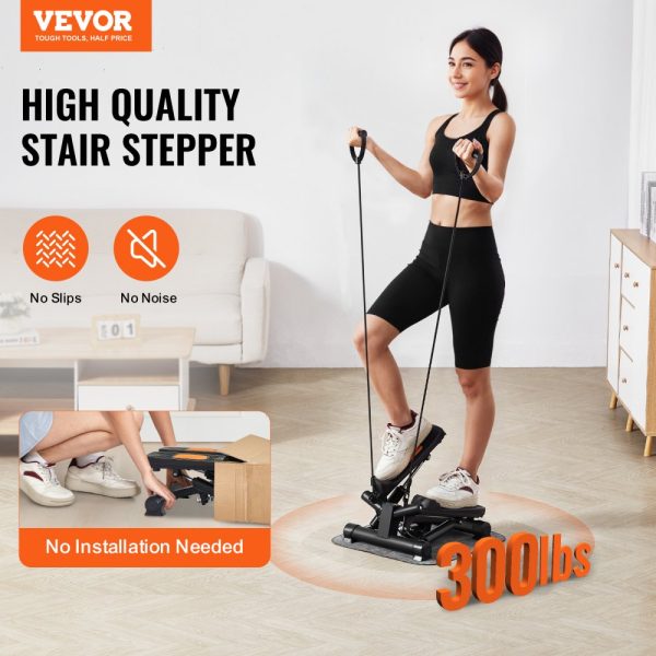 Stair Stepper for Exercise at Home Mini Twist Stepper with Resistance Band - Image 2