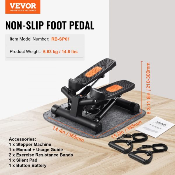 Stair Stepper for Exercise at Home Mini Twist Stepper with Resistance Band - Image 7