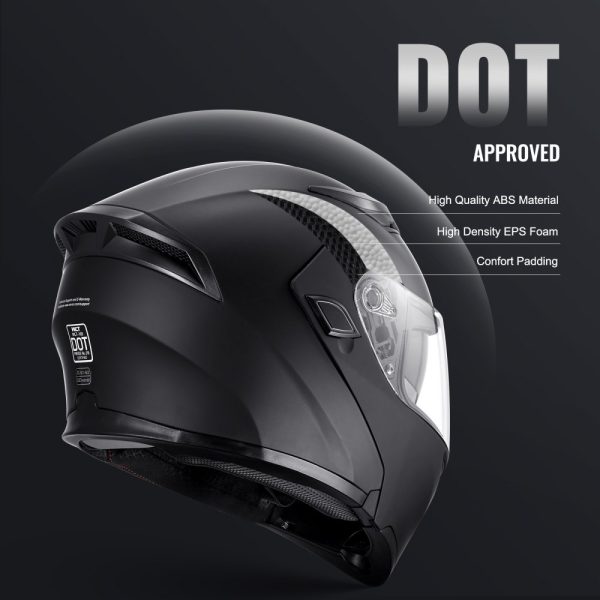 Unmasked Motorcycle Helmet Motocross Helmet with Bluetooth Slot - Image 3