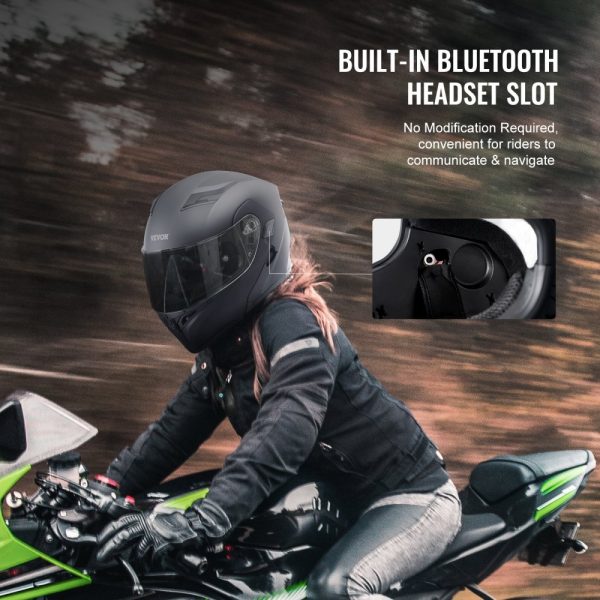 Unmasked Motorcycle Helmet Motocross Helmet with Bluetooth Slot - Image 5