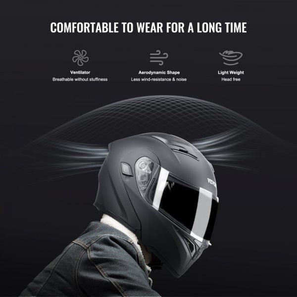 Unmasked Motorcycle Helmet Motocross Helmet with Bluetooth Slot - Image 7